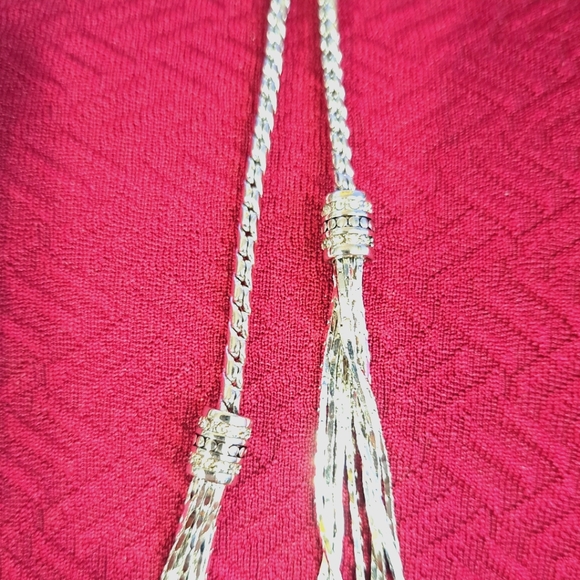 🌈CAROLINE NÉRON JEWELRY SET 2 pc. NECKLACE &EARRINGS 92.5 silver + Clear Quarts - Picture 12 of 14